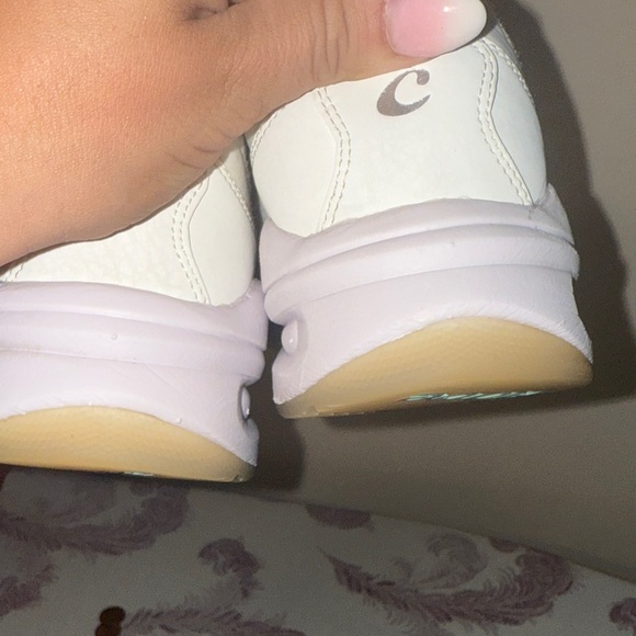 Women's White Athletic Shoes - Picture 11 of 12